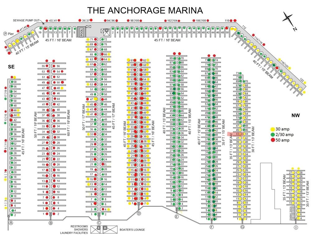 Wet Slip for 5900 in Baltimore, Maryland Boat Slips